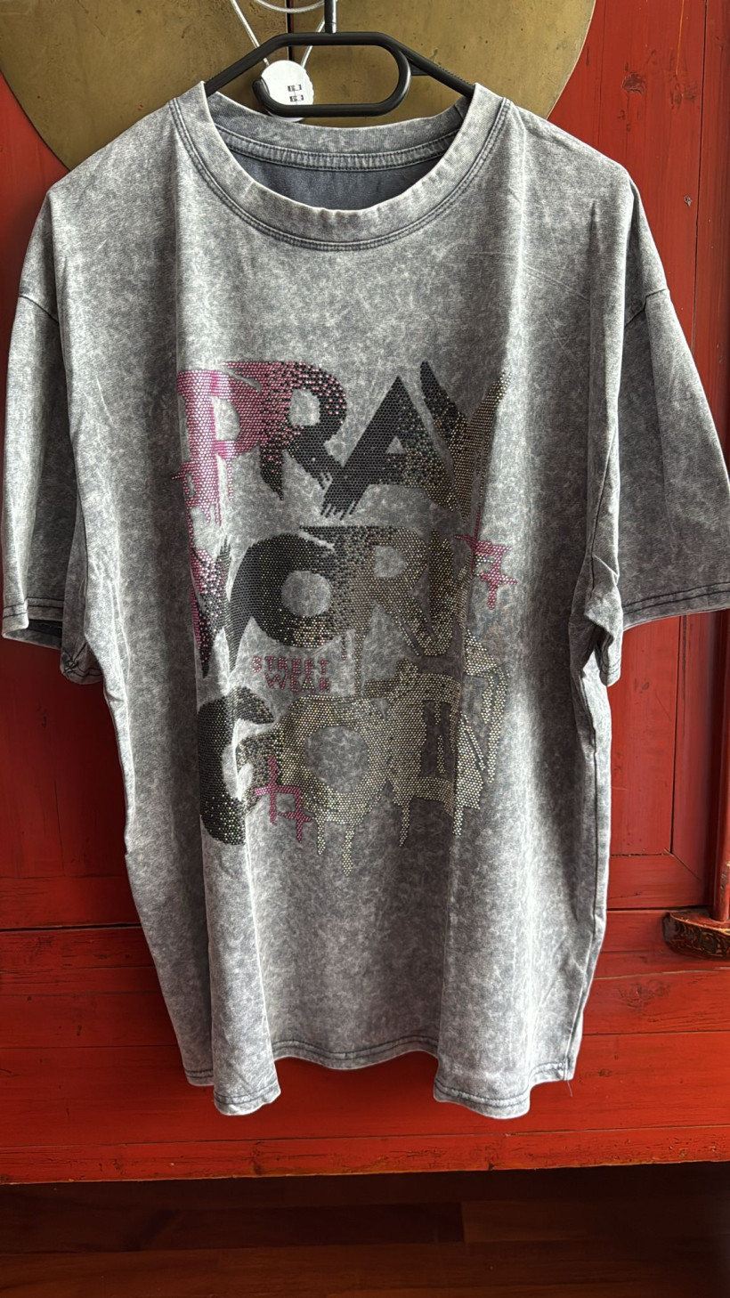 Italia nr 3 - Bluzka / t shirt dekatyzowana - cyrkoniowy napis Wł. 800
