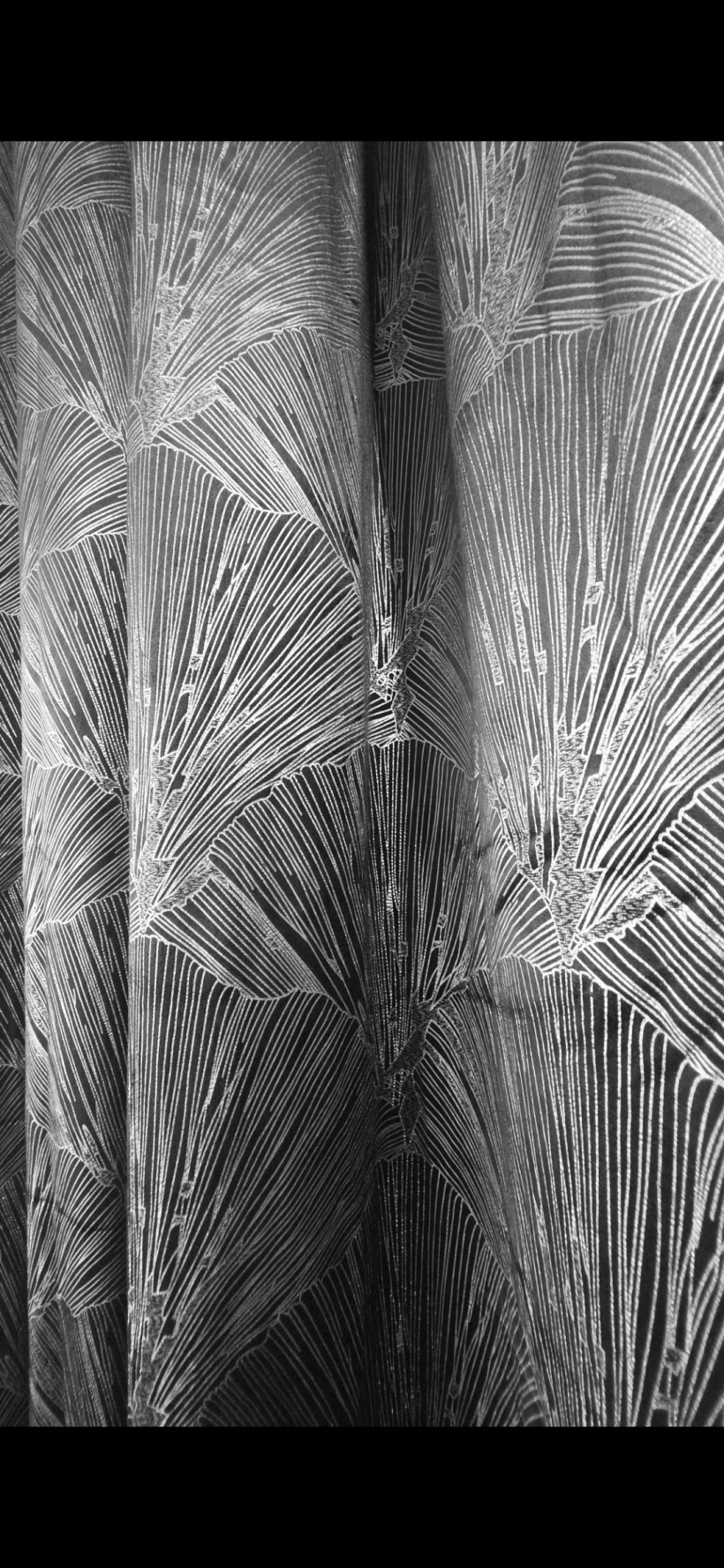 Zasłona Velvet czarna sreberko 140x250cm