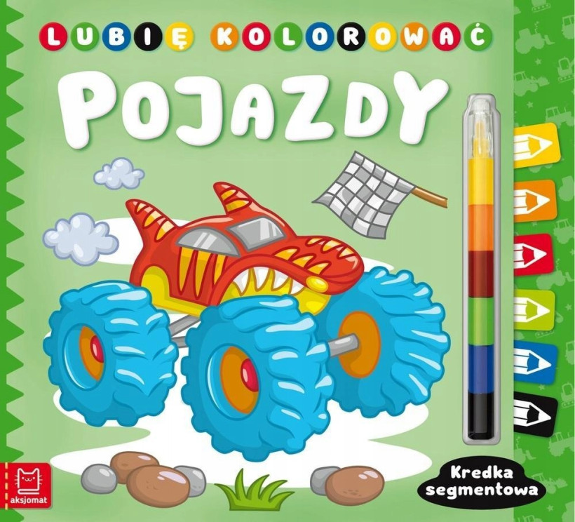 LUBIĘ KOLOROWAĆ. POJAZDY. KREDKA SEGMENTOWA