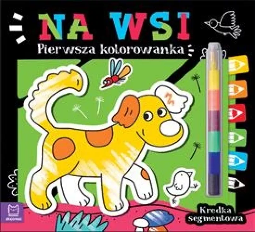 kolorowanka. Na wsi. Kredka segmentowa Pierwsza kolorowanka. Na wsi. Kredka segmentowa