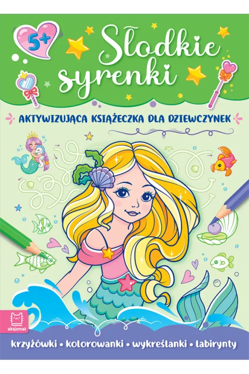 Słodki Syrenki Aktywizująca książeczka dla dziewczynek