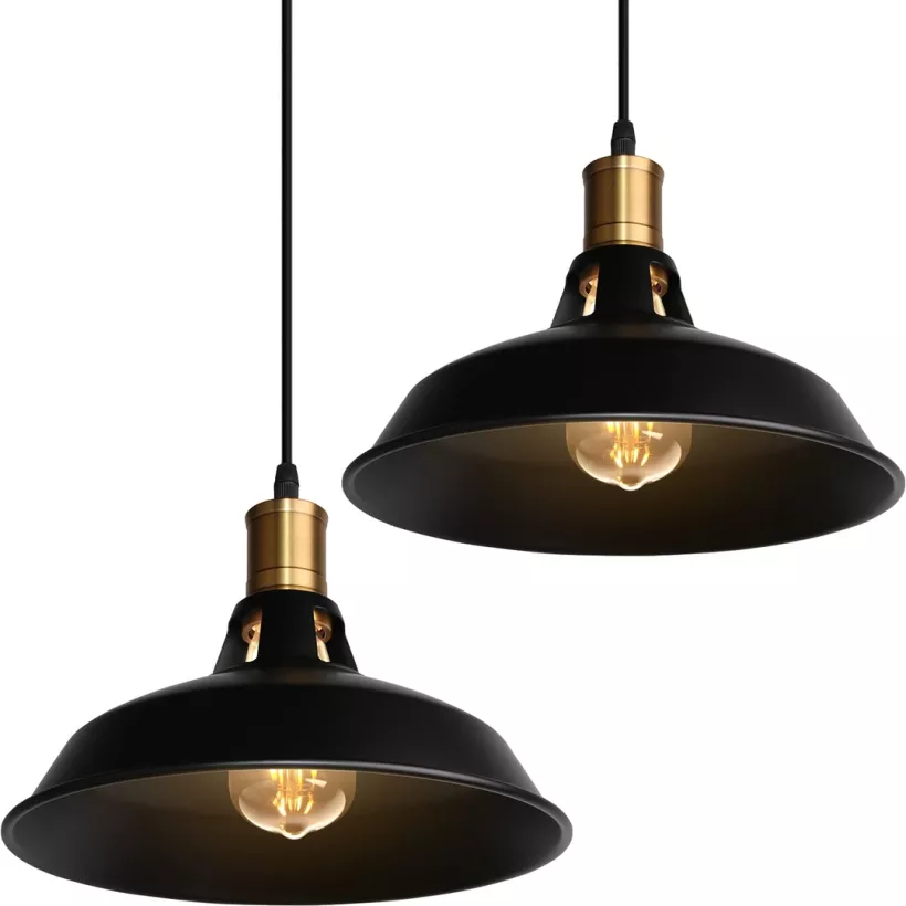 TOKIUS komplet dwóch metalowych lamp sufitowych 