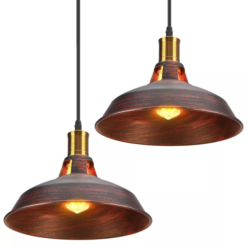TOKIUS komplet dwóch metalowych lamp sufitowych