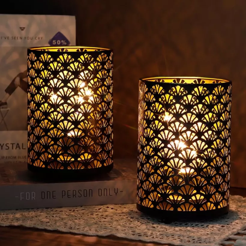 komplet 2 szt lamp stołowych na baterie