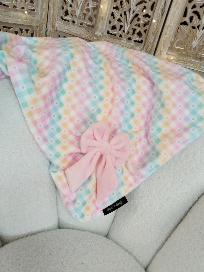 Couverture Aquarelle Noeud Rose