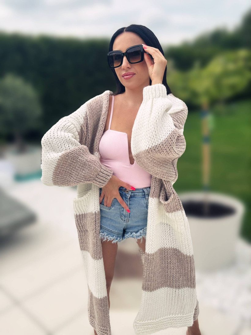 Kardigan Agnes Ekri-beż