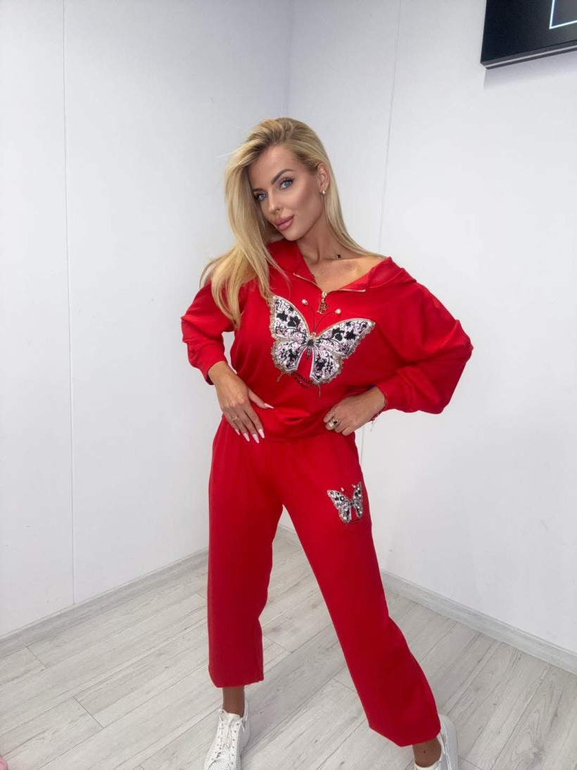 Dres Paparazzi Fashion Czerwony z motylem