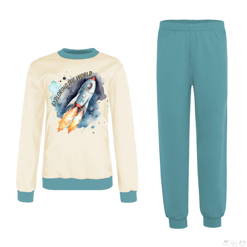 PIŻAMA RAKIETY DŁUGI RĘKAW/DŁUGA NOGAWKA MARCINKOWSKI