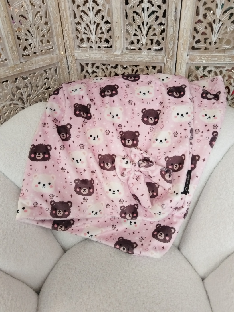 Housse Coussin 85x55 - Ourson d'amour