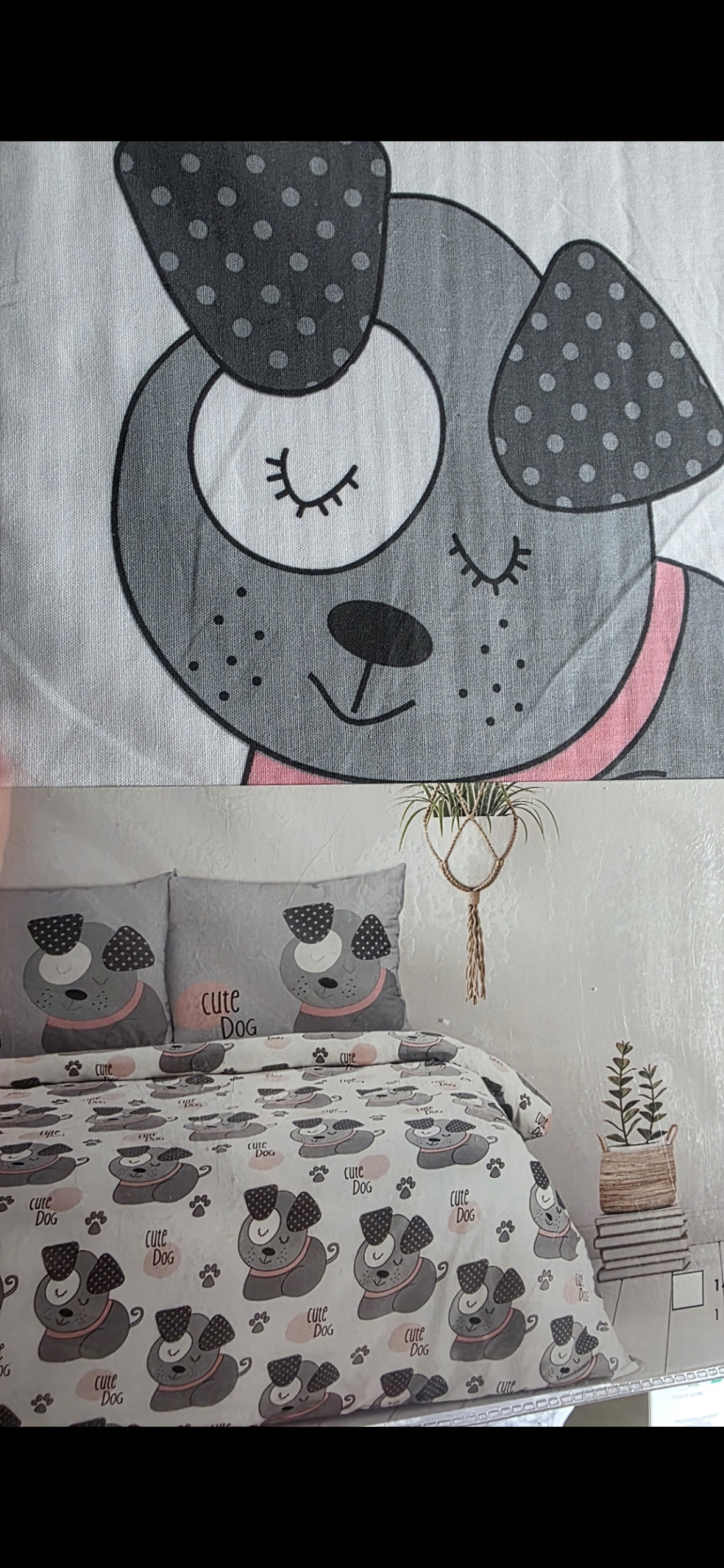 Pościel 160x200 pieski z rożem