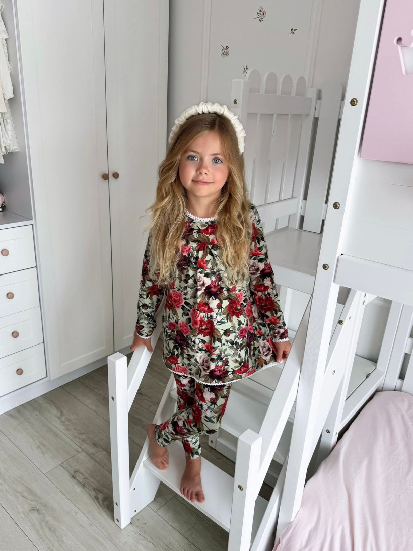 TUNIKA ZIELONE KWIATY ZUZI