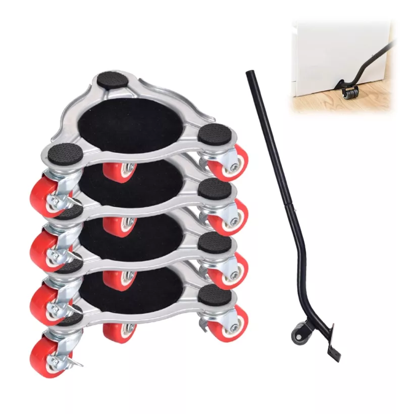 zestaw rolek do przewożenia mebli