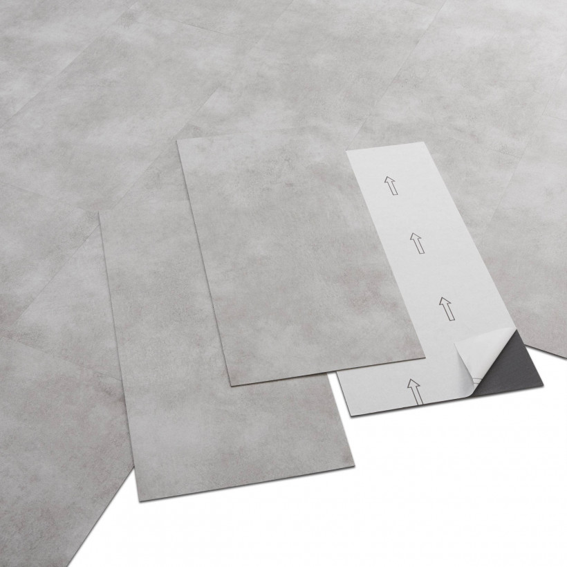 ARTENS Panele PVC samoprzylepne 1.1m², 6szt jasnoszare