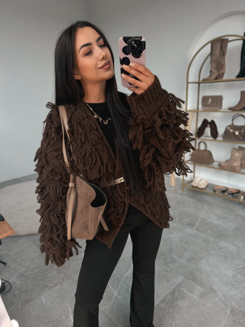 SWETER 7321 FRĘDZLE 