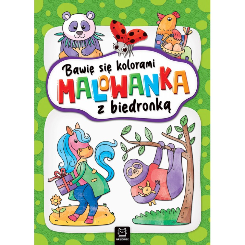 Bawię się kolorami. Malowanka z biedronką