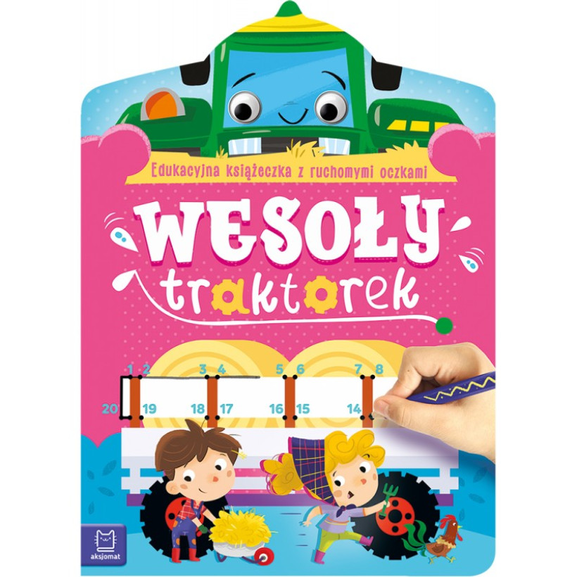 Wesoły traktorek. Edukacyjna książeczka z ruchomymi oczkami