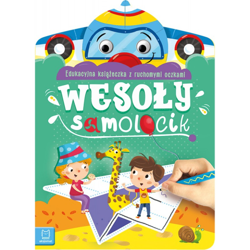 Edukacyjna książeczka z ruchomymi oczkami wesoły samolocik