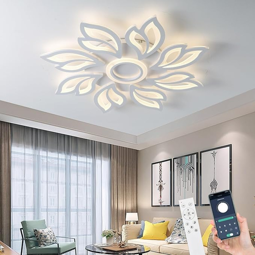 Lampa sufitowa LED do salonu, 80 W