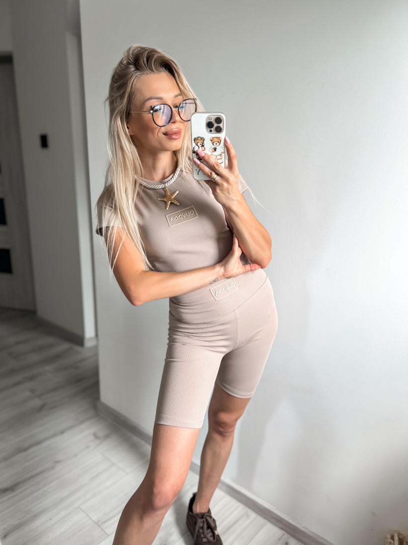 Komplet prążek krótki