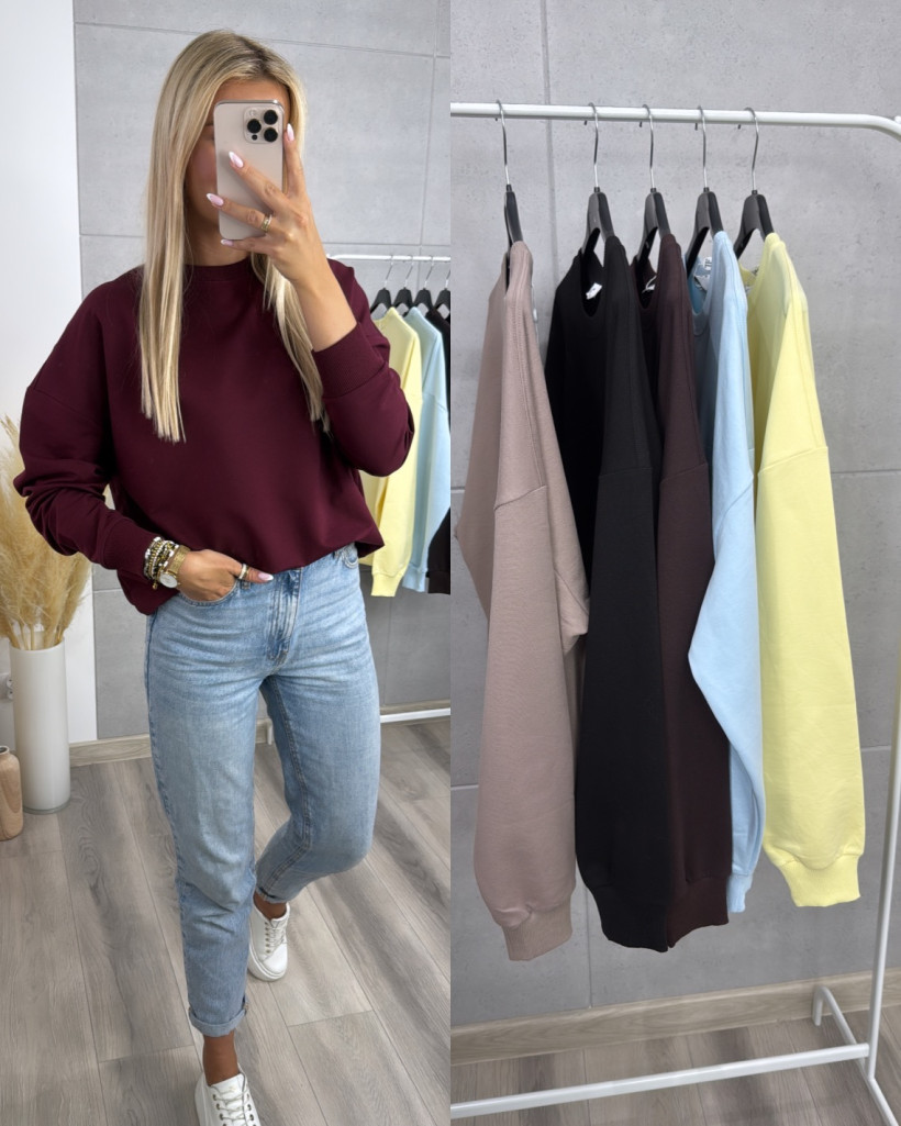 GŁADKA BLUZA BASIC