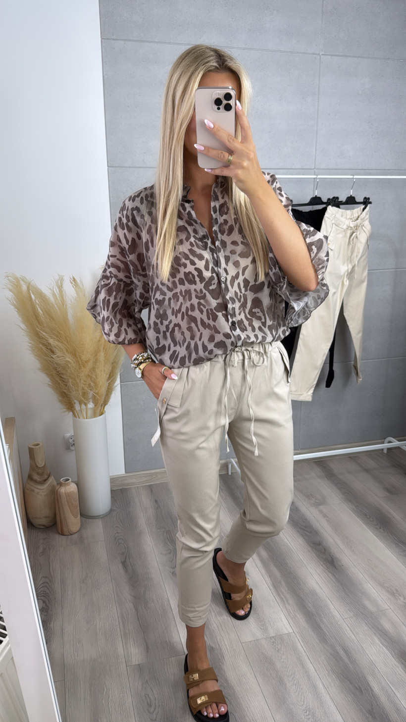 SPODNIE GUMY OZDOBA FASHION