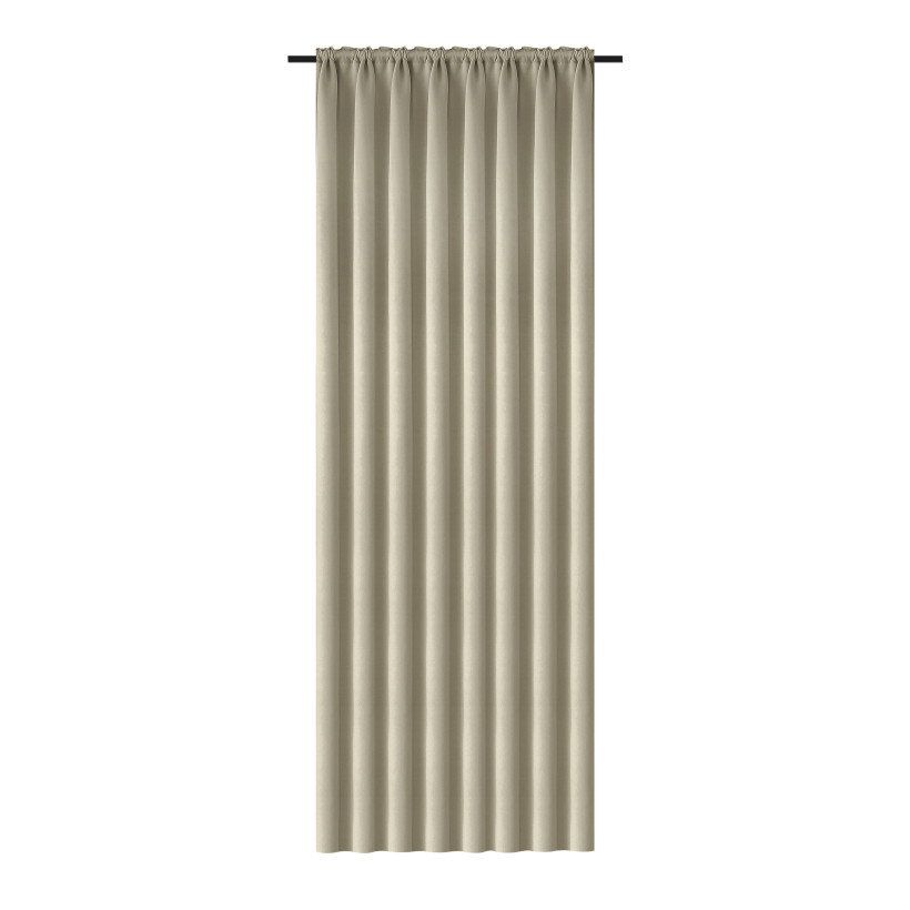 Zasłona gładka półzaciemniająca 140x250 cm – blackout na taśmie marszczącej, elegancka dekoracja okna P09