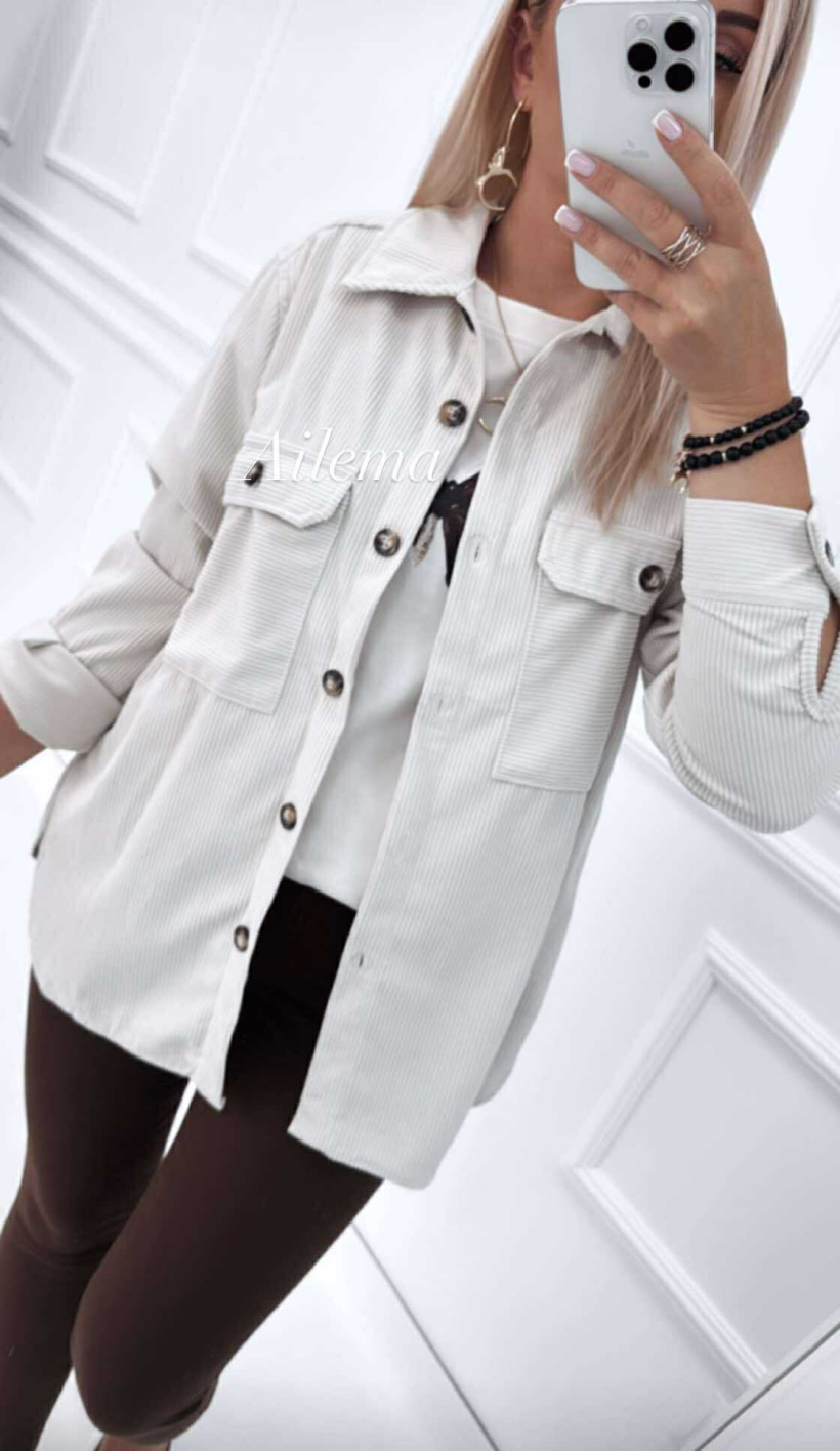 Koszula sztruksowa 9181 na guziki 