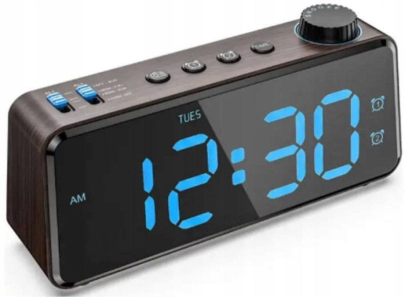 ANJANK Budzik , radio, alarm