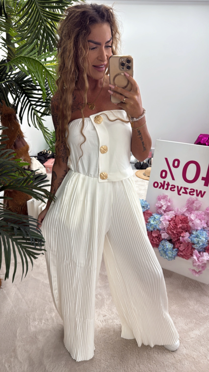 Kombinezon Długi Lil Glam biały WYPRZEDAŻ