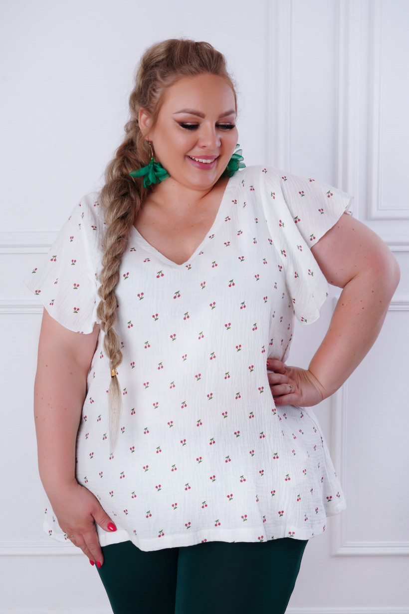 Bluzka ANGEL MUŚLIN Wisienki