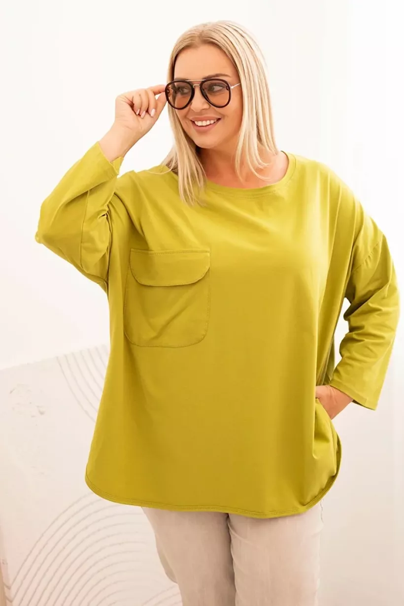 Bluzka damska Plus Size-kiwi