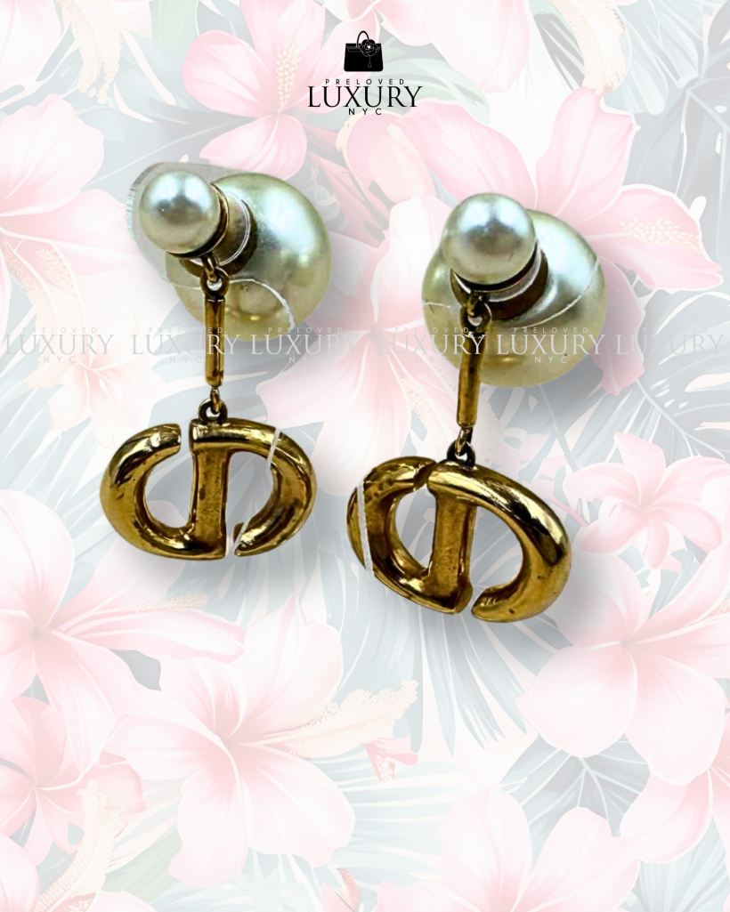 DIOR Dior Faux Pearl Earrings/GP