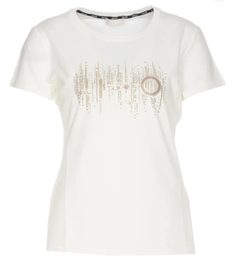 T-shirt Liu Jo TA5309 JSEO3 biały