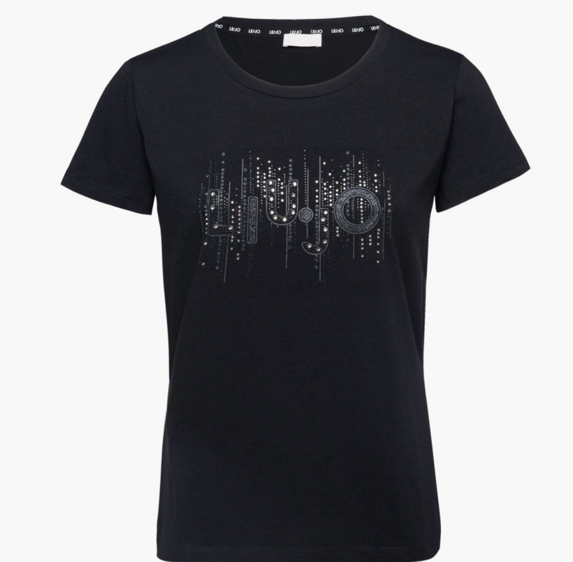 T-shirt Liu Jo TA5309 JSE03 czarny