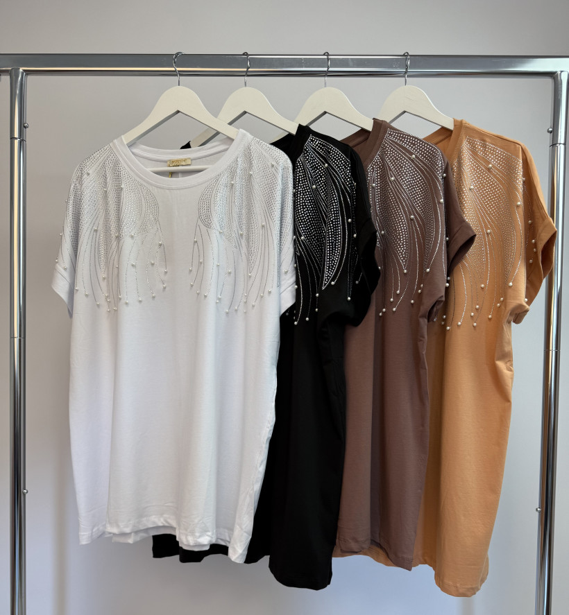 KOSZULKA  BIG SIZE PEREŁKI