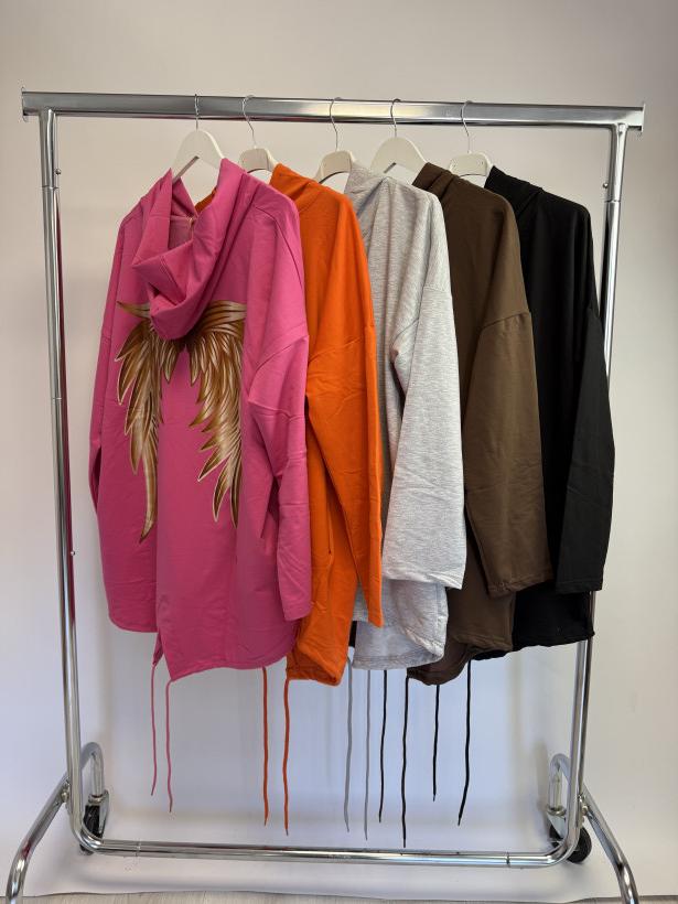 BLUZA NA ZAMEK SKRZYDŁA 