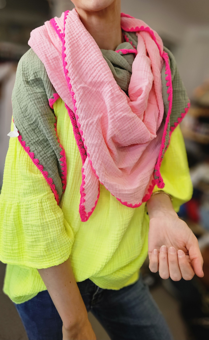 FOULARD GAZE FLUO 