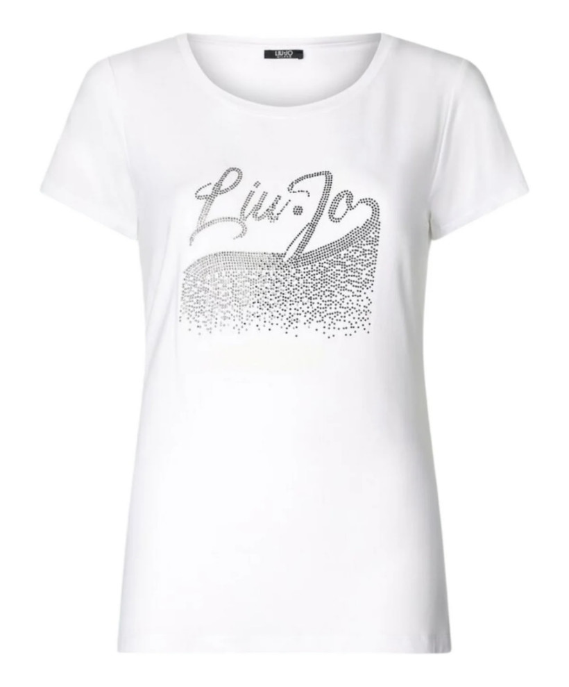 T-shirt Liu Jo VA5157 JS360 M9193 biały