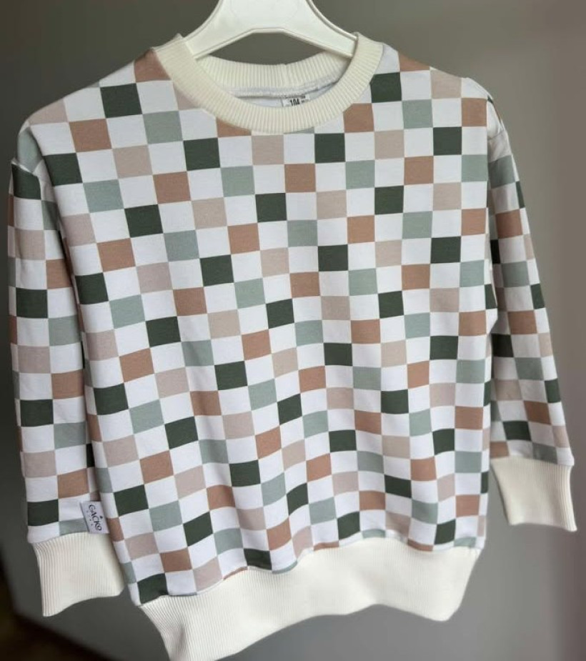 Bluza Cacko Krata Zielona - Modna i wygodna dla dzieci