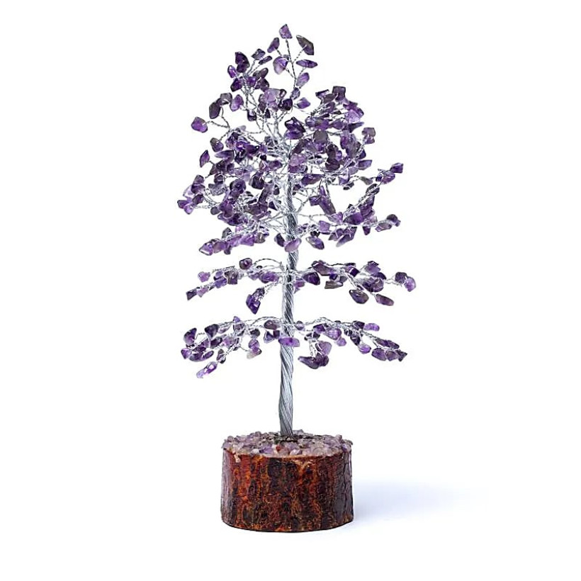 Arbre de pierres précieuses Améthyste