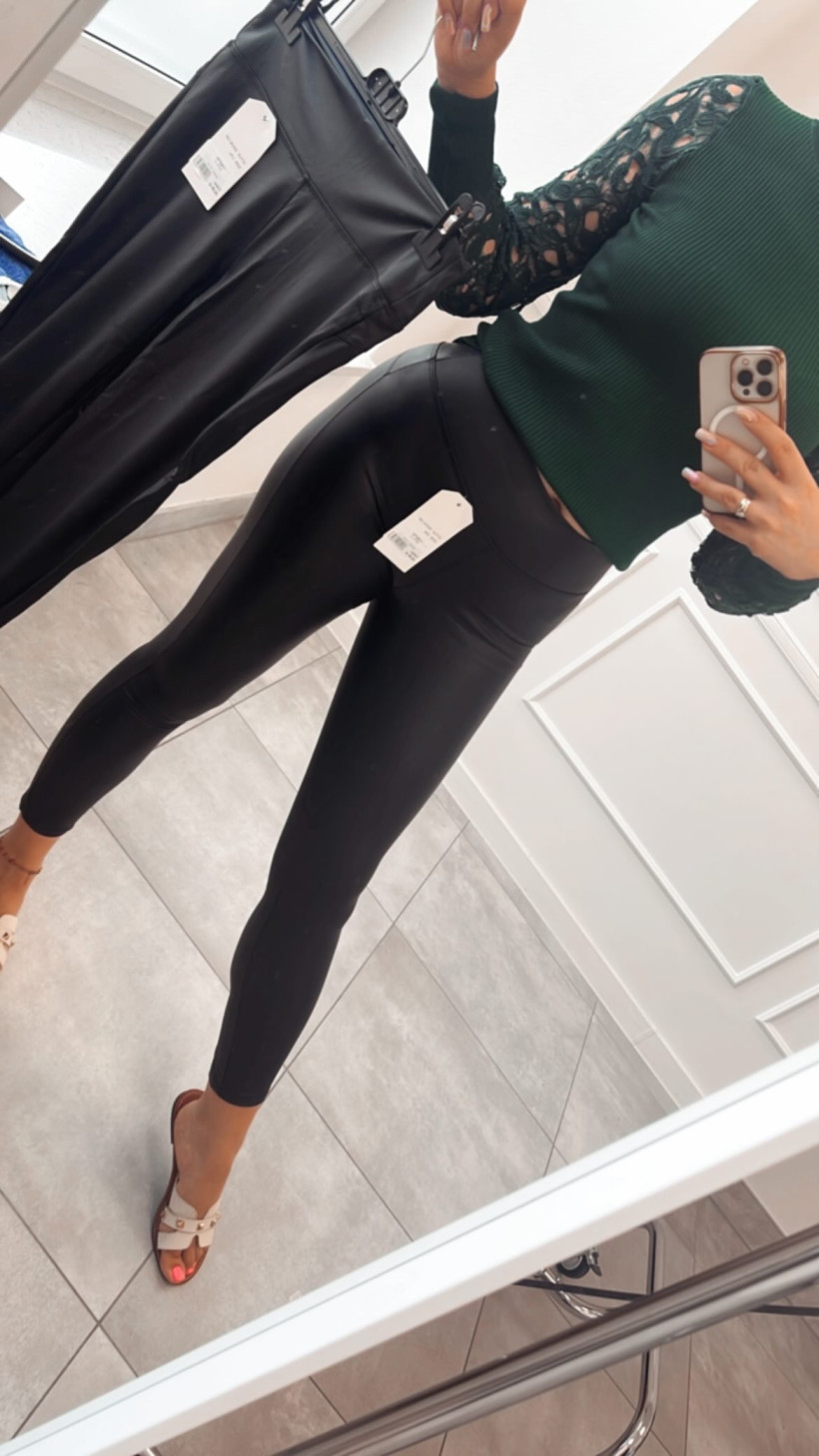 Legginsy skórzane 13119