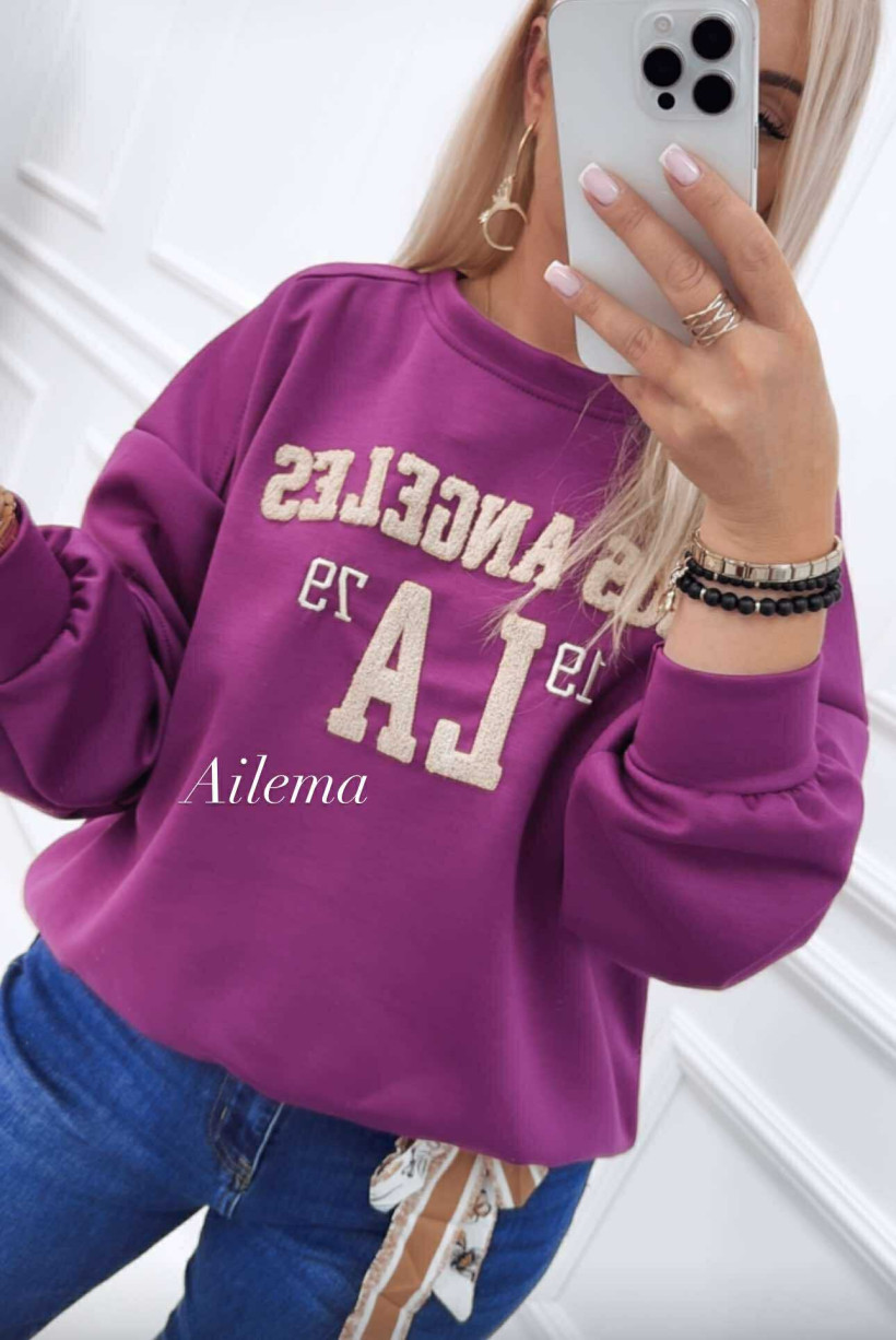 Bluza ab2087 Los Angeles masełko
