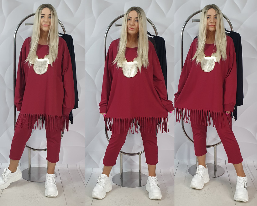 BLUZA FRĘDZLE MIRELA 22516 RB18