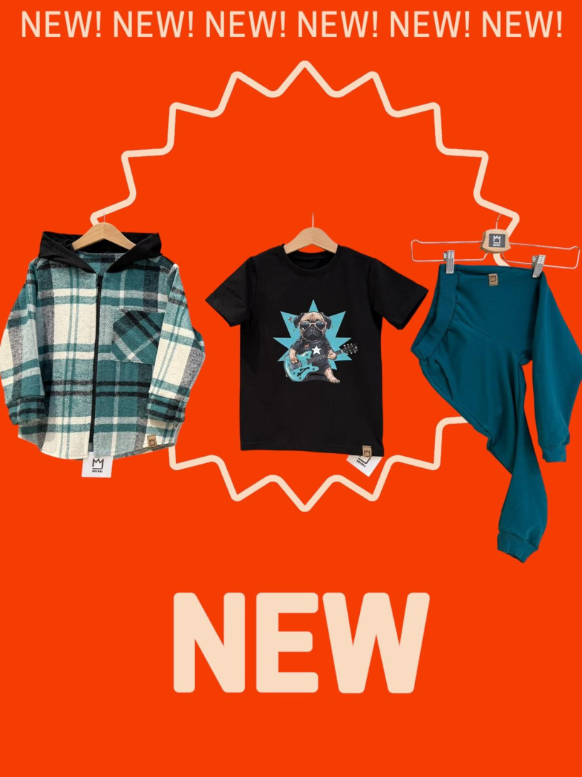 T-SHIRT MOPS CZARNY Z MORSKIM MIMI