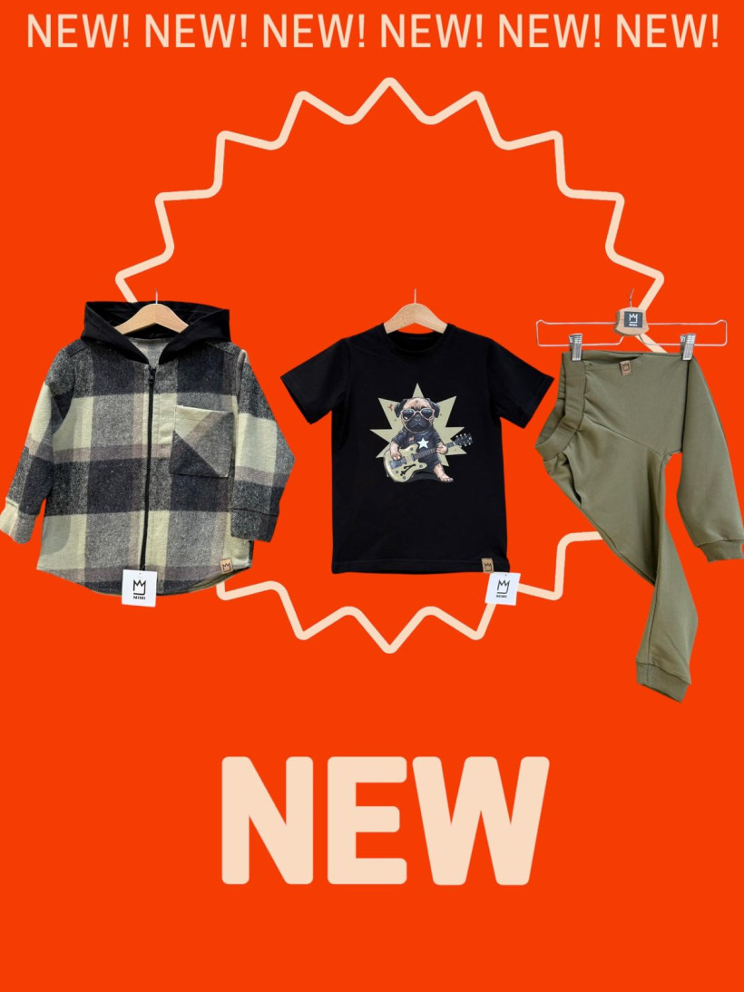 T-SHIRT MOPS CZARNY Z OLIWKĄ MIMI