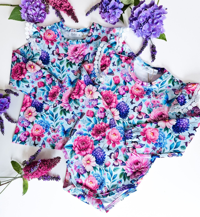 BODY/BLUZKA NIEBIESKIE MOTYLE HELEN