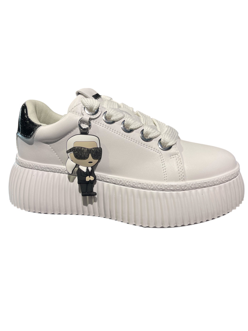 Buty Karl Lagerfeld KL94323 Kreeper LO Ikon Charm białe
