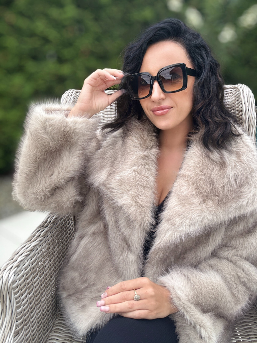 Futro Lucy Szare s/m