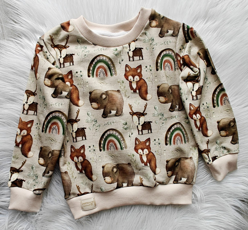 Bluza Zwierzaki Pracownia - Miękka, ciepła bluza dla dziecka