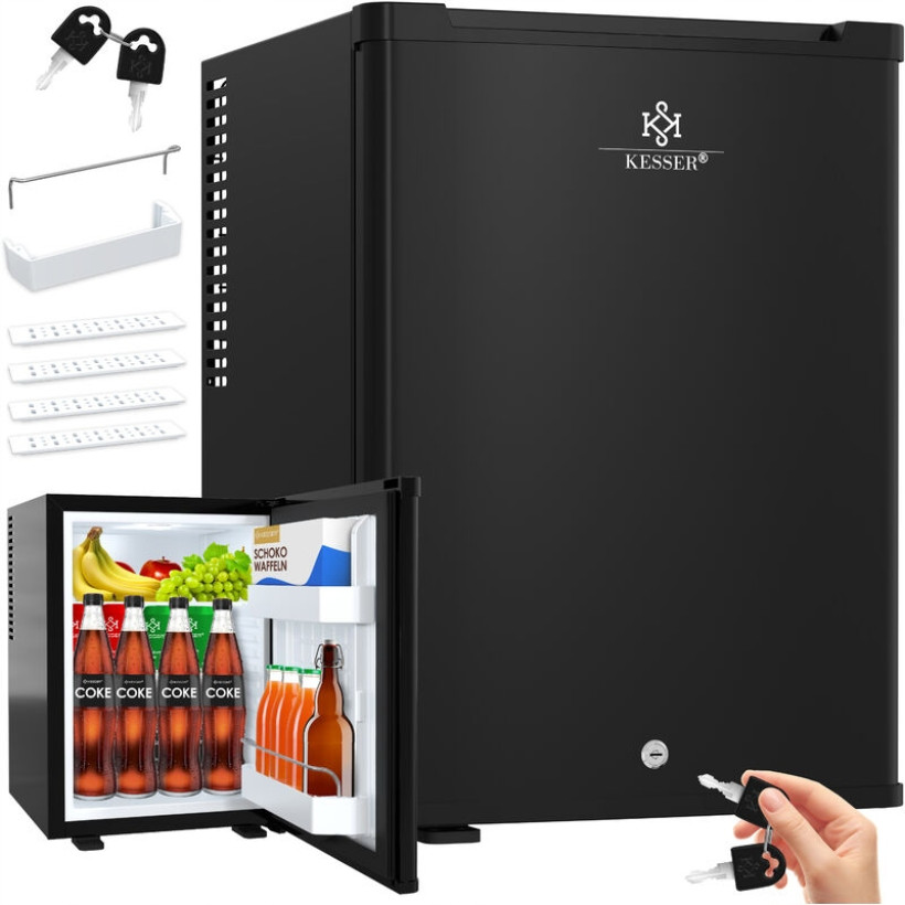 MINI LODÓWKA Z ZAMKIEM MINIBAREK O POJEMNOŚCI 40 L TEMPERATURA OK 4°-16°C